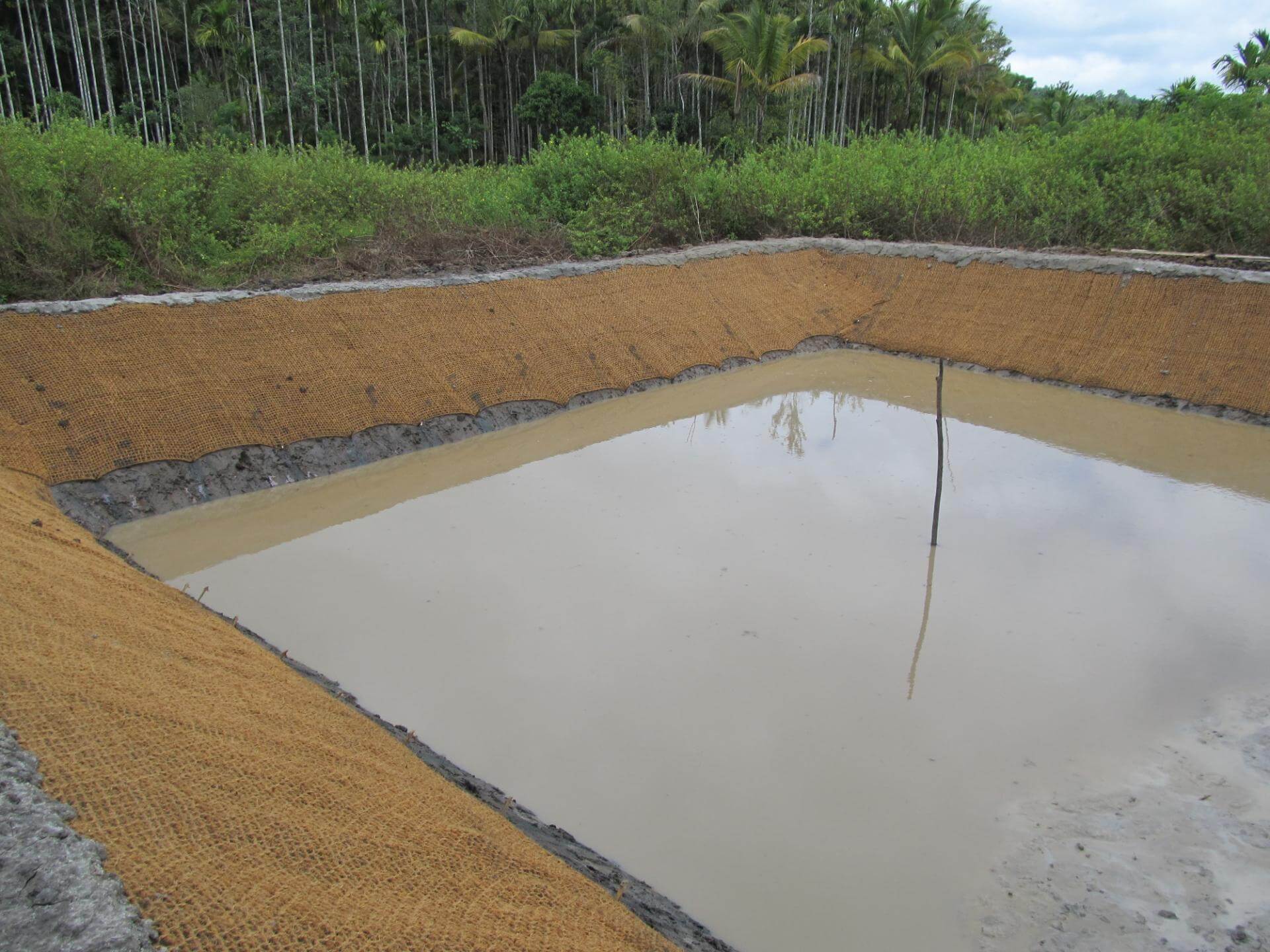 Construction of Earthen Pond in watershed area