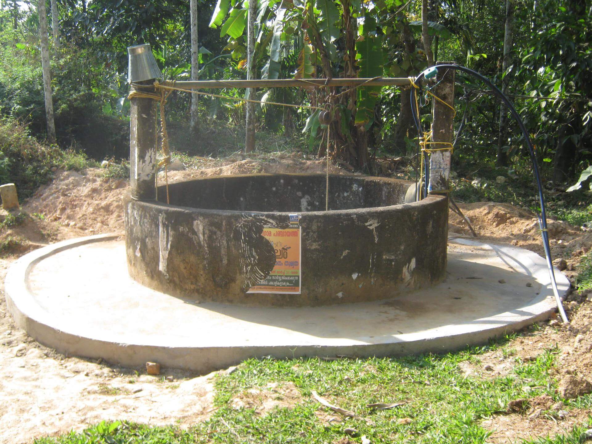 construction of flatform for open wells